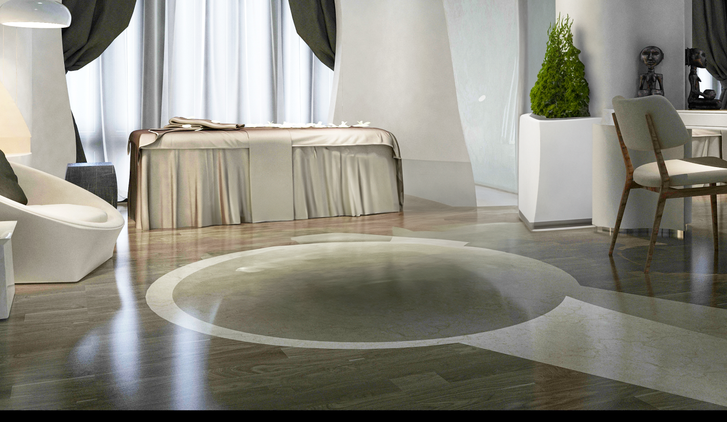 Modern bedroom interior with stylish flooring – image used by energylounger.